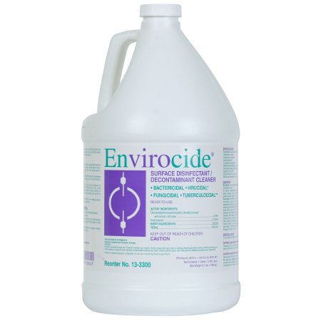 Envirocide - Surface Disinfectant Cleaner Alcohol Based Manual Pour Liquid 1 gal. Jug Alcohol Scent NonSterile - 13-3300