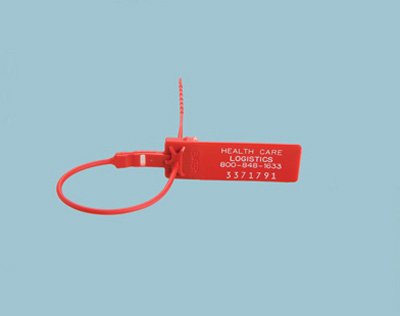 Health Care Logistics Health Care Logistics Secure-Pull Breakable Seal Red Plastic 9-1/2 Inch - 7907-10