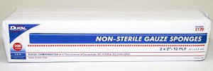 Dukal Dukal Gauze Sponge Cotton 12-Ply 2 X 2 Inch Square NonSterile - 2128