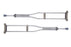 DJO Procare Underarm Crutches Aluminum Frame Adult 300 lbs. Weight Capacity - 79-91335