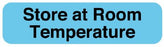 UAL - Pre-Printed Label Auxiliary Label Light Blue Paper Store at Room Temperature Safety and Instructional 5/16 X 1-1/4 Inch - ULFP714