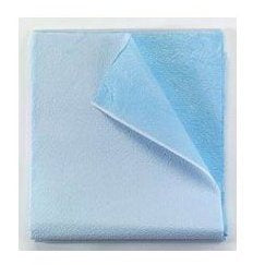 Tidi Products Everyday Stretcher Sheet Flat 40 X 72 Inch Blue Tissue / Poly Disposable - 918372