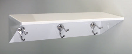 McKesson By Design - Vanity Shelf 1 Shelf Wall Mount 4-1/2 X 6 X 18 Inch Pearl White Texture - 28-SHLF-17