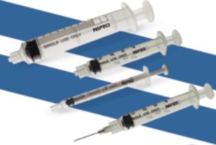 Nipro - General Purpose Syringe 3 mL Convenience Tray Luer Slip Tip Without Safety - JD+03S