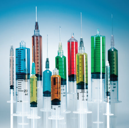Nipro Medical Nipro Syringe with Hypodermic Needle 3 mL 25 Gauge 5/8 Inch Detachable Needle Without Safety - JD+03L2516