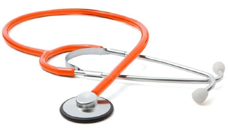 Proscope 660 - Classic Stethoscope Orange 1-Tube 21 Inch Tube Single Head Chestpiece - 660NO