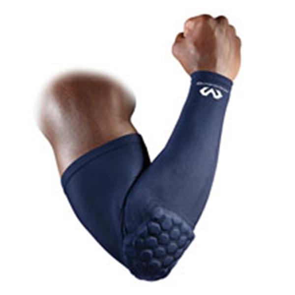 McDavid Sleeve Compression Hexpad Shooter Adult Arm Nyl/Spndx 8-9.5 Nvy Sz Sm Ea - 6500-N-S