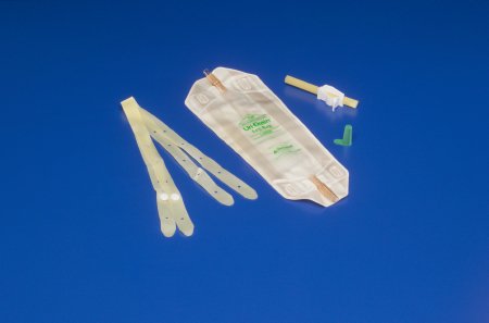 Cardinal Uri-Drain Urinary Leg Bag Anti-Reflux Valve 740 mL Vinyl / Flocked - 8884733900