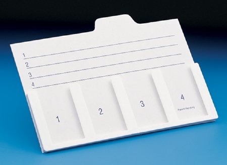 SP - Slide Holder Index Card Style, 3 X 5 Inch, Plastic Slide Frame For Microscope Slides - M6310-1