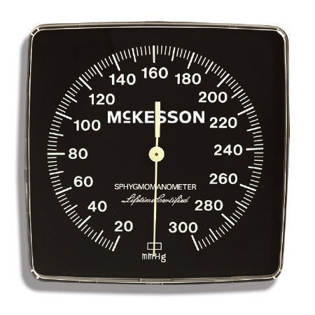 McKesson LUMEON - Blood Pressure Gauge For use with McKesson Lumeon Wall Aneroid Sphygmomanometer MFR # 01-750W-11ABKGM and McKesson Lumeon Mobile Aneroid Sphygmomanometer MFR # 01-752M-11ABKGM - 01-805GM