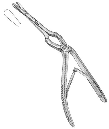 Miltex Miltex Septum Forceps Jansen-Middleton 7-1/2 Inch OR Grade Stainless Steel (German) Thru-Cutting Jaws 14 x 4 mm - 20-557