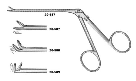 Miltex Ethmoid Forceps 3-3/4 Inch Pediatric / Fenestrated / 45 Degrees - 20-588