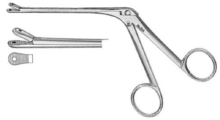 Miltex Miltex Sponge / Fragment Forceps Ferris-Smith 4-1/8 Inch OR Grade Stainless Steel (German) NonSterile NonLocking Finger Ring Handle Straight 6 X 8 mm Serrated Fenestrated Jaws - 21-661