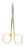 Miltex Carb-N-Sert - Dissecting Scissors Kaye 4-1/4 Inch Length OR Grade German Stainless Steel / Tungsten Carbide NonSterile Finger Ring Handle Curved Blade Blunt Tip / Blunt Tip - 5-269TC