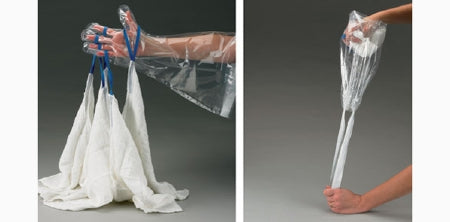 Safe-T-Count - Sponge Counting Glove 6.5 X 16 X 13 Inch, Clear, 100 per Box - 3200