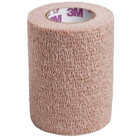 3M Coban LF - Cohesive Bandage 3 Inch X 5 Yard Standard Compression Self-adherent Closure Tan NonSterile - 2083