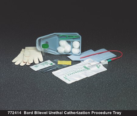 Bard - Intermittent Catheter Tray Urethral 14 Fr. Without Balloon Plastic - 772417