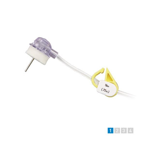 Smiths Medical ASD Needle 22Gx1" Gripper Huber Safety 12/Bx - 21-3252-24