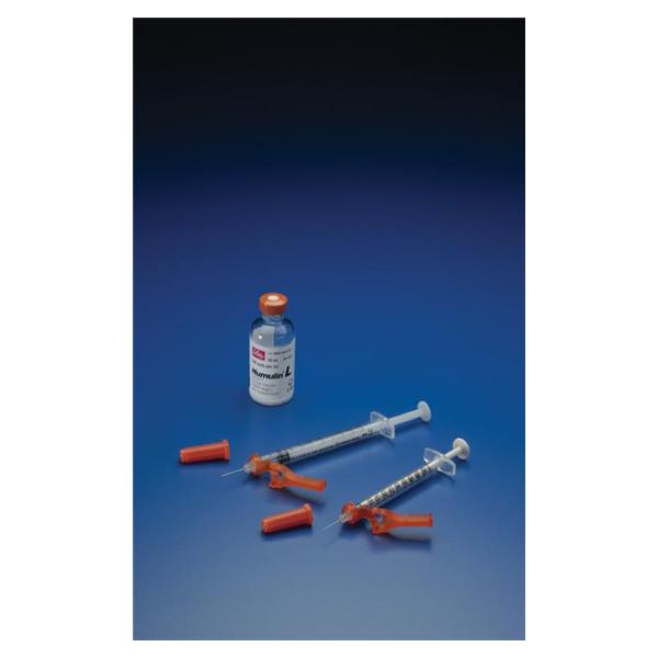 Smiths Medical ASD Syringe/Needle 1Cc 29Gx1/2" Needle-Pro Edge Insulin Safety 100/Bx, 6 Bx/Ca - 4429-1