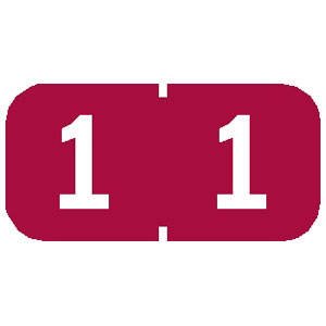 Tabbies Tab Products Compatible Numeric Labels, 1/2"H x 1"W, 500 Per Roll
