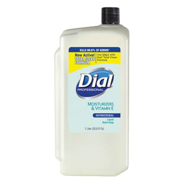 Dial Corporation Soap Antimicrobial Liquid Dial 1 Liter Liter, 8 Ea/Ca - 2340084029