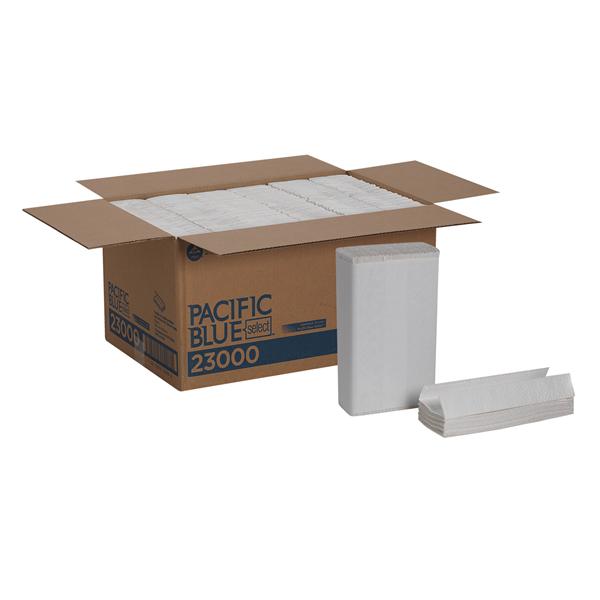 Georgia Pacific Towel Pacific Blue Select C-Fold 2 Ply White 10.1 In X 13.2 In 12Pk/Ca - 23000
