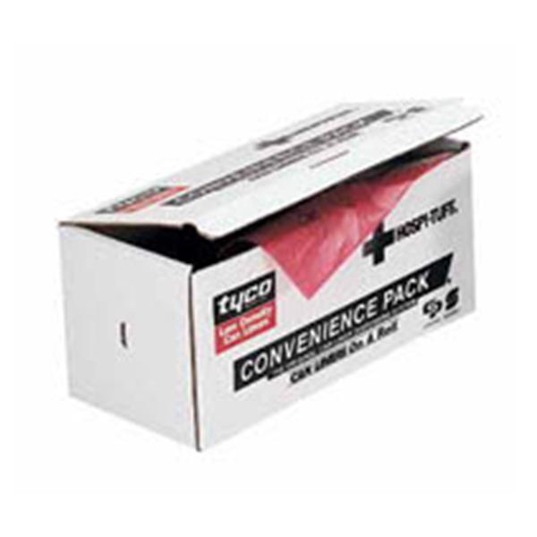 Tyco Plastics Bag Trash Hospi-Tuff 24X23" 7-10Gal Ldpe Red 1Mm Non-Sterile 250/Ca - TYCOLHCP2423MPR