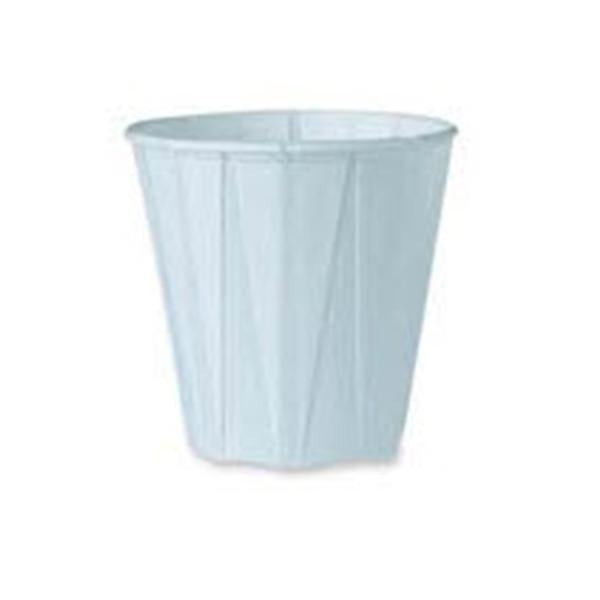 Solo Cup Company Cup Drinking Pleated Paper 3.25 Oz White 100/Bx, 50 Bx/Ca - SWEE450
