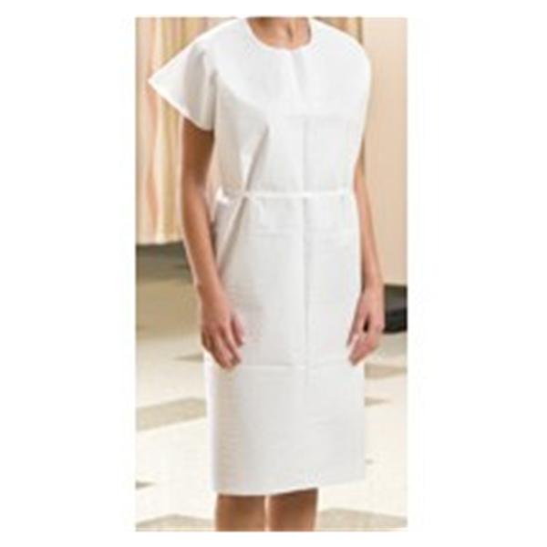 Graham Medical Gown Exam 30 In X 42 In Blue 3 Ply 50/Case - 222