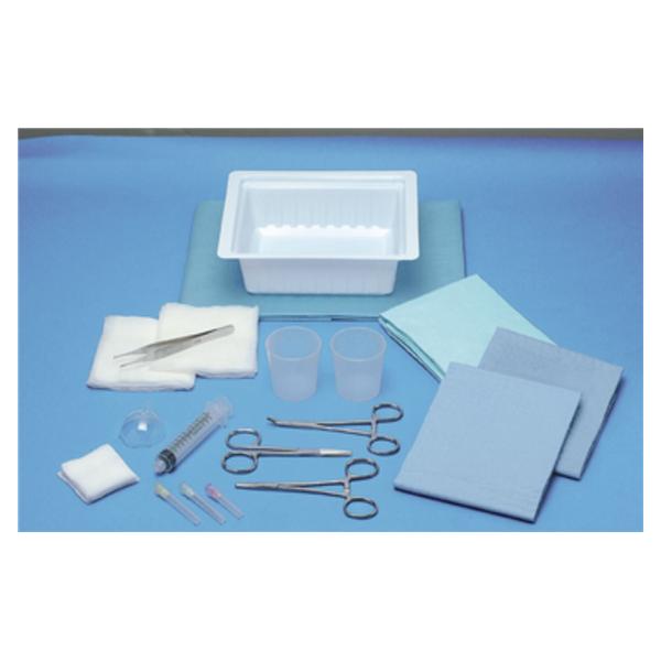 Busse Hospital Disposable Tray Laceration Er With Saf-Shield Irrigation Splash Guard Lf Ea, 20 Ea/Ca - 748