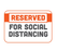 BeSafe Messaging Commercial Wall Decals - Orange & White, 6" x 9", Pack of 3