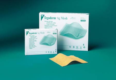 3M Tegaderm Mesh Dressing with Silver 2 X 2 Inch Square Sterile - 90500
