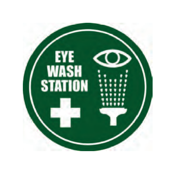 Healthmark Floor Signs "Eyewash Station" - 24" x 24" in, - HMK-FS-EW
