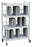 Chart Racks Wired Dividers Light Grey