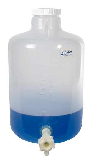 US Plastic Corp. Thermo Scientific Nalgene Autoclavable Polypropylene Wide Mouth Carboy with a 3/4" NPT Spigot Handles