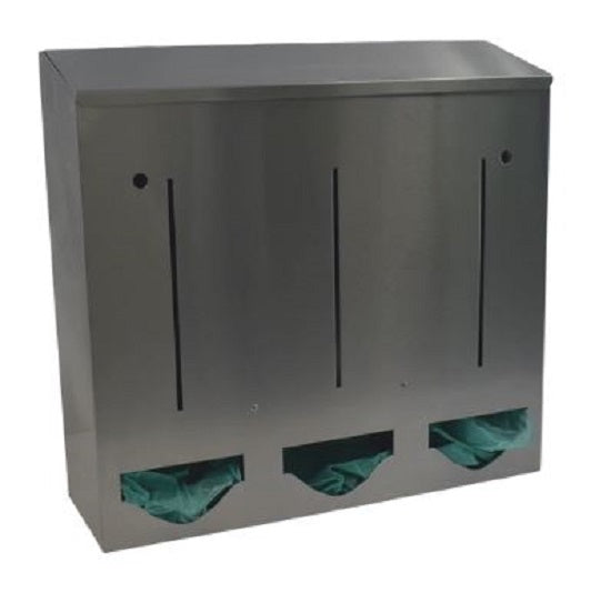 Omnimed Stainless Steel Bulk PPE Dispensers (Single, Double, Triple & Quad Options)