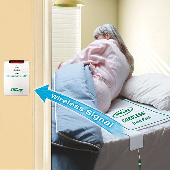 Smart Caregiver 433br1 Sys Quiet And Cordless Bed Exit Alarm System — Serfinity Medical 4820