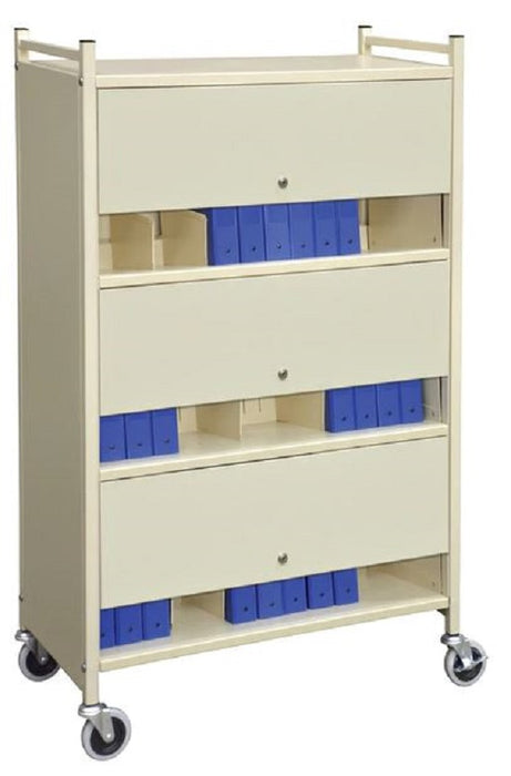 Omnimed Versa Cabinet Style Chart Racks (Locking Options), Beige