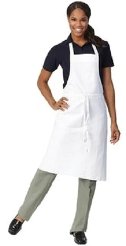 Fashion Seal Uniforms - General Purpose Apron Bib Style White - 46001