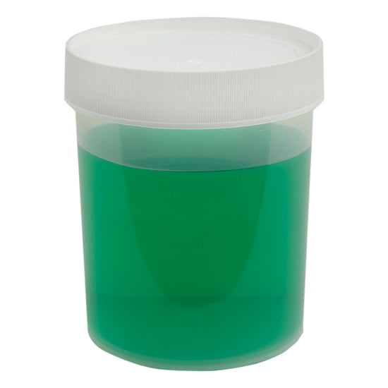Straight-sided Round Jar with Cap