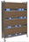 Omnimed Extra Wide Privacy Style Chart Rack (Wired Dividers & Lockable), Beige