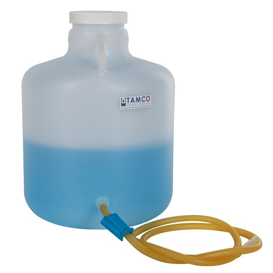 Modified Nalgene Wide Mouth LDPE Carboy with a Tubing & Pinch Spigot