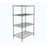Metro Crash Super Erecta Industrial Wire Shelving Starter Unit - Chrome - Silver