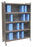 Omnimed Extra Wide Cabinet Style Chart Rack (Wired Dividers), Beige