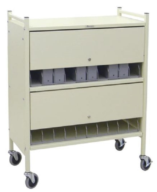 Omnimed Economy Closed Style Chart Rack (Locking Option), Beige