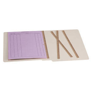Tabbies U-File-M , Brown - 100 strips per Box - 56820