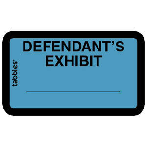 Tabbies Legal Exhibit Labels - 5-1/4"W x 3-1/4"H, 252 labels per Pack