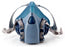 3M Rugged Comfort - Reusable Respirator Industrial Half Face 4 Point Adjustable Head Strap Large Gray / Teal - 6503