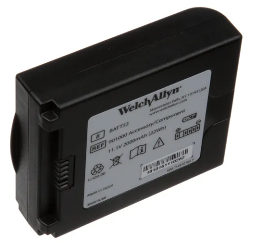Welch Allyn 11.1V 2000mAh 3-Cell Lithium-Ion Rechargeable Battery  - BATT33