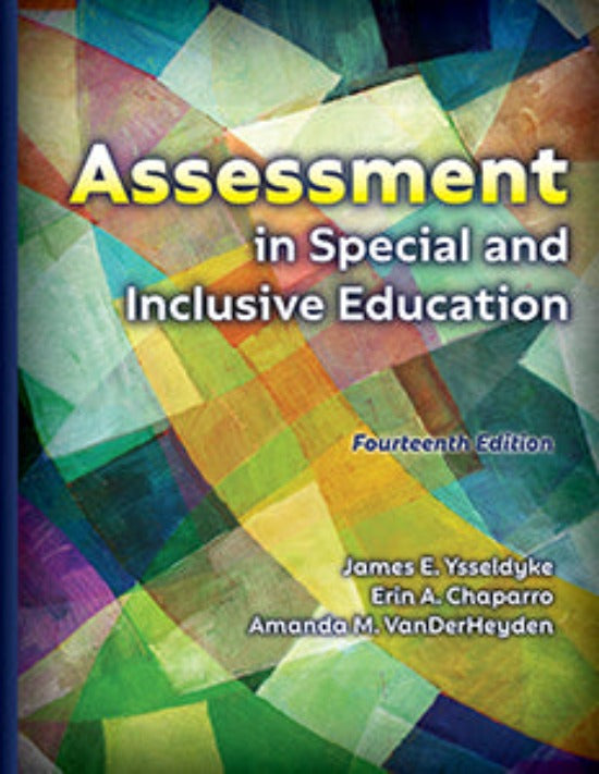 Assessment in Special and Inclusive Education